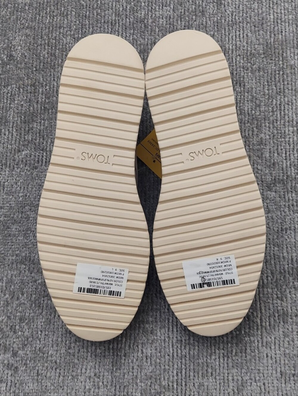 New Toms Navi Travel Lite Oxford Shoes Men's Size 9 Gray Suede - Picture 7 of 9